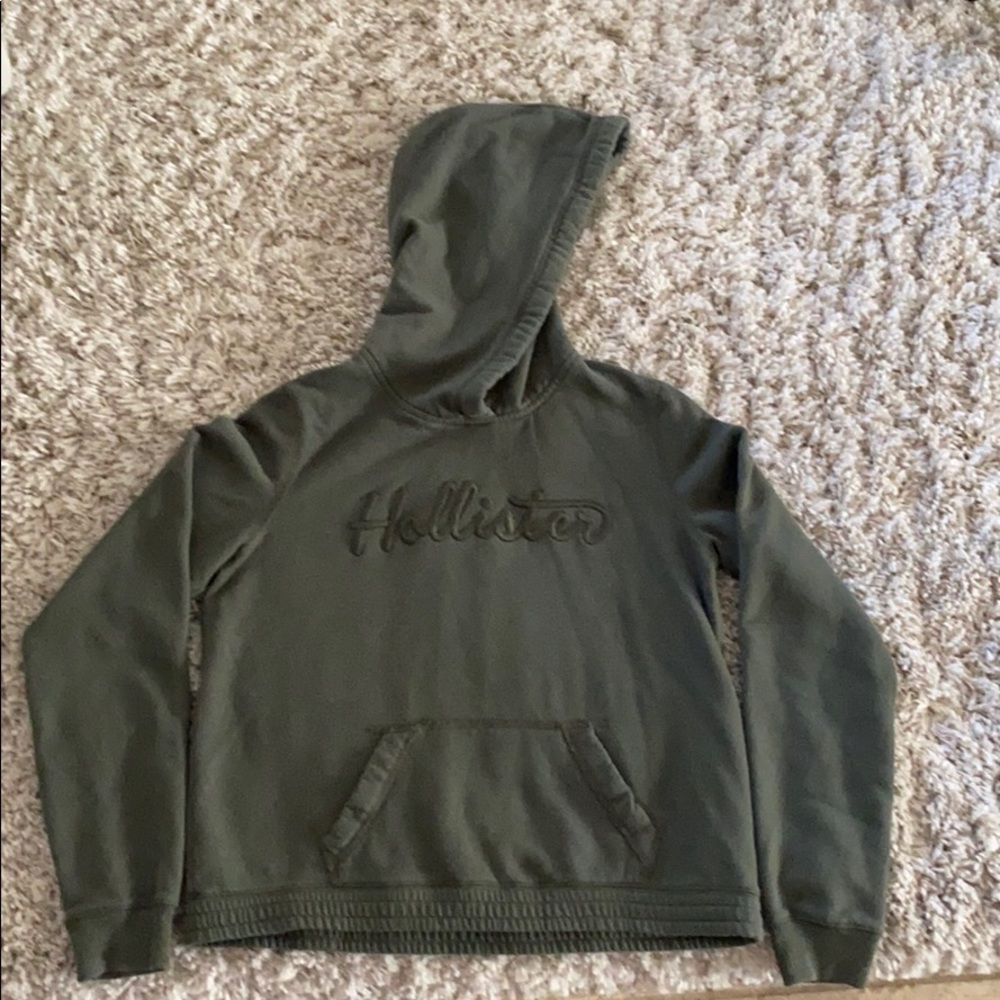 Green hollister jacket